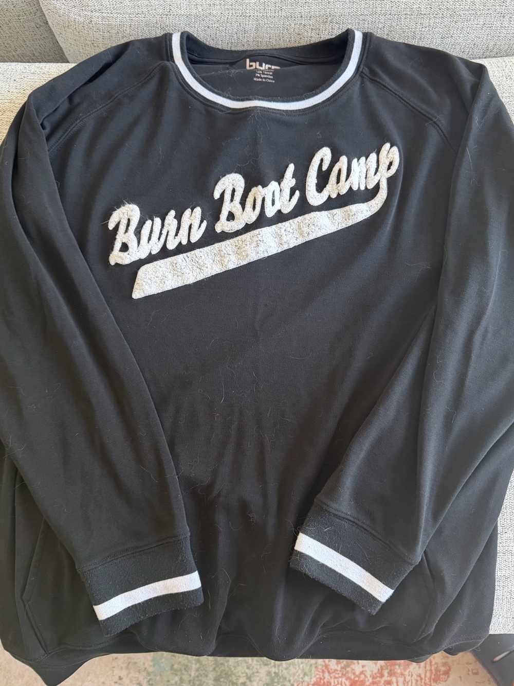 Women’s Black Burn Boot Camp Logo Sweatshirt
